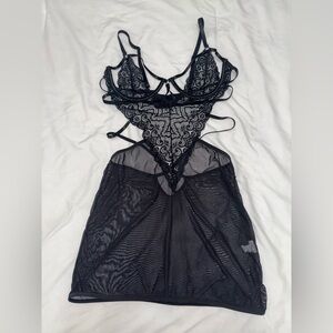 SHEIN Black Lace Lingerie